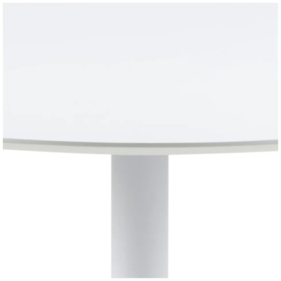 Masă rotundă Actona Ibiza, ø 110 cm, alb