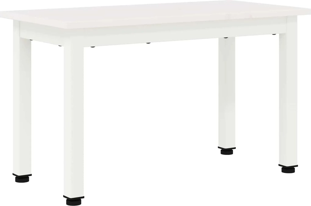 vidaXL Masă de cafea Alb 60 x 30 x 36 cm Lemn de pin masiv