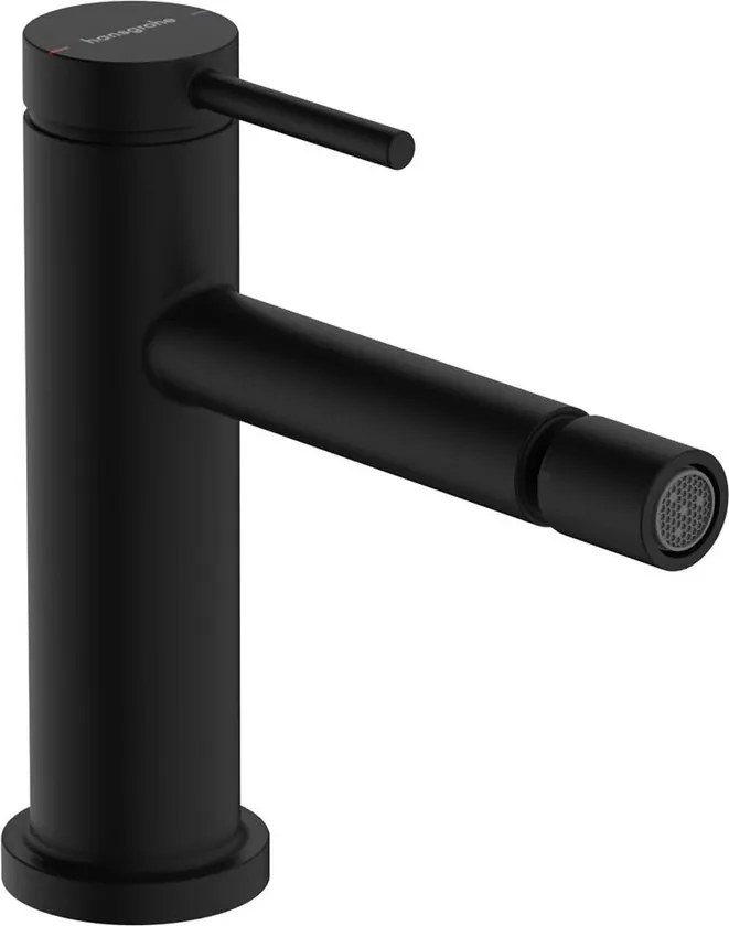 Baterie bideu Hansgrohe Tecturis S monocomanda finisaj negru mat cu ventil Pop-Up