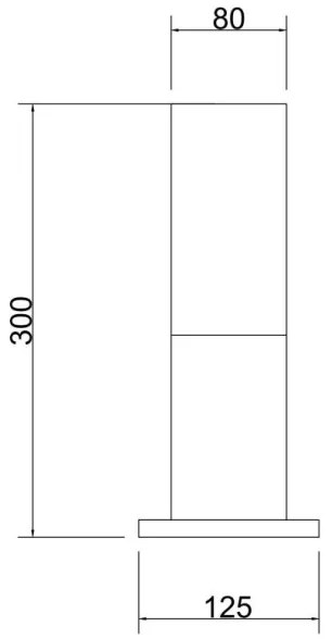 Lampă de exterior Maytoni O418FL-01GR WILLIS 1xE27/60W/230V 30 cm IP54 antracit