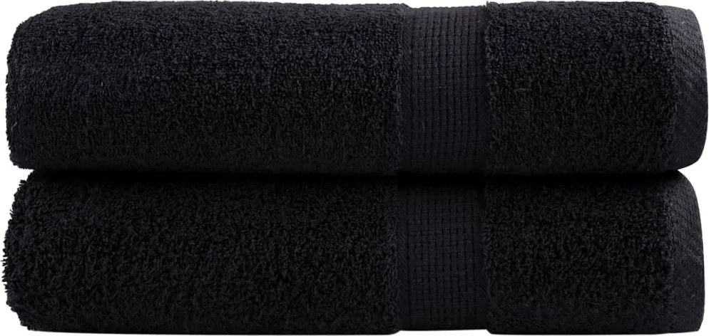 vidaXL Prosoape de baie premium, SOLUND 2 buc 100x150 cm 600 gsm