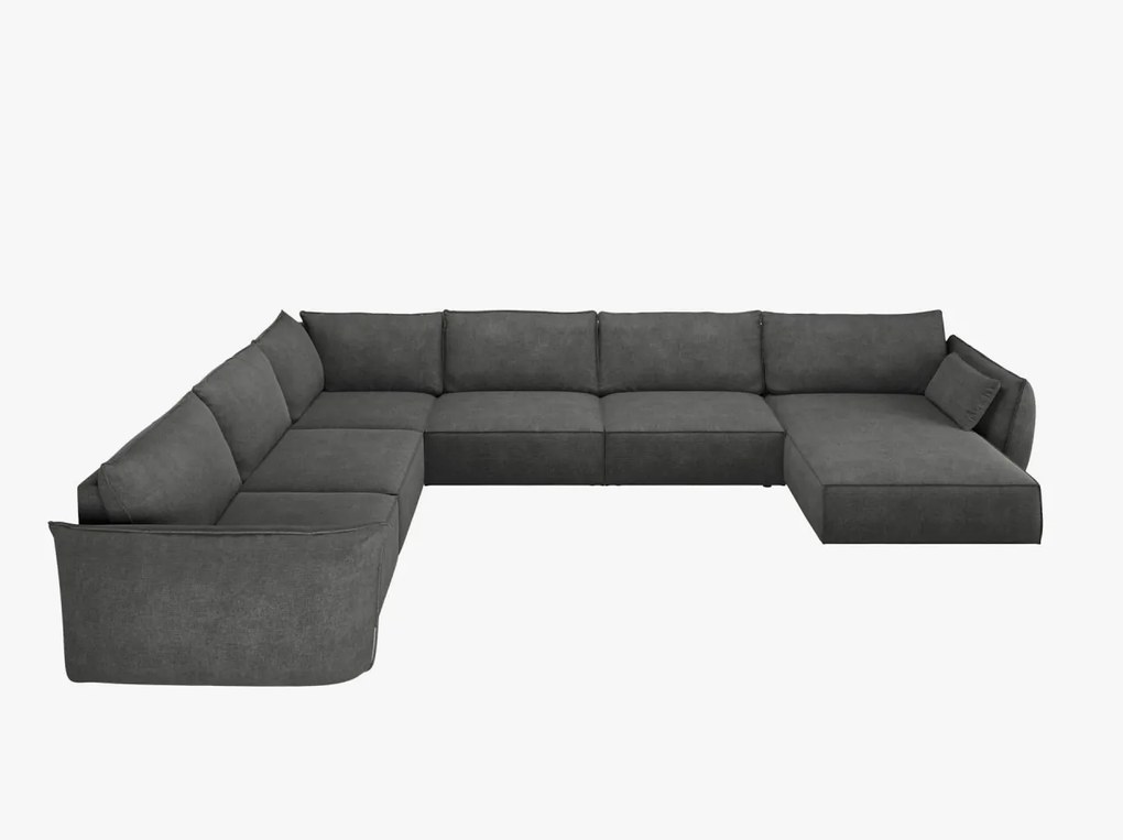 Coltar 8 locuri Kaelle chenille L384 cm