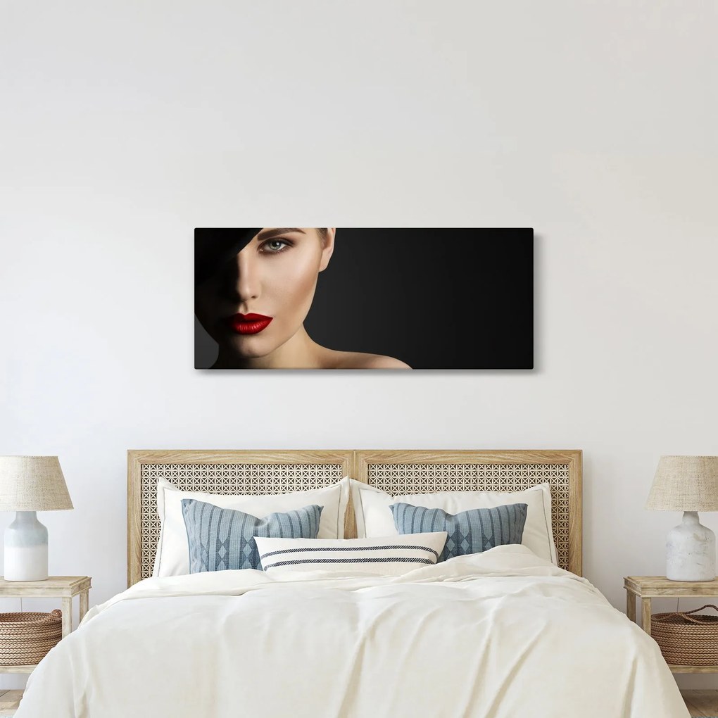Tablou - Portretul femeii cu pălărie (120x50 cm)