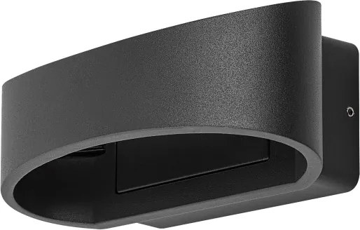 Rabalux 77179 - Aplica de perete LED pentru exterior GERLA, 9W, 230V, IP54, antracit