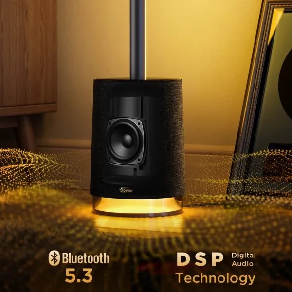 Lampadar LED cu difuzor Govee Pro RGBICWW Wi-Fi + telecomandă