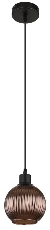 Pendul design modern ZUMBA negru/bronz