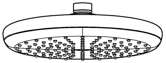 GROHE 26410000 - Cap de duș TEMPESTA 210 mm, crom lucios