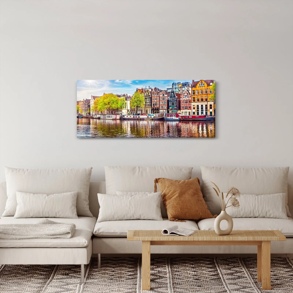 Tablou - Case dansatoare, Amsterdam (120x50 cm)