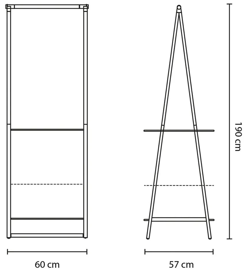 Suport pentru haine alb din oțel Linn – Brabantia