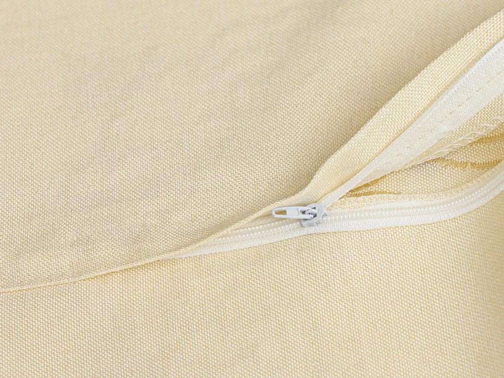 Husa de perna decorativa VINING LEAVES 40x40 cm, crem