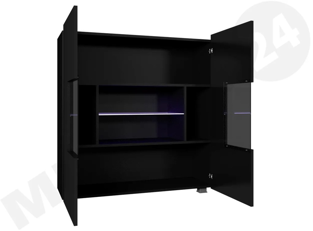 Vitrină Brenali BR01 (stejar auriu) (iluminat LED Albastru). 1053850