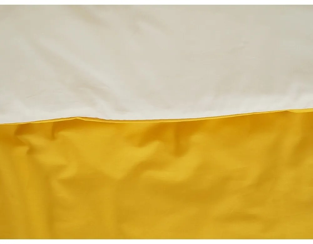 B.E.S. Petrovice Lenjerie de pat din bumbac Double face muștar/cafea