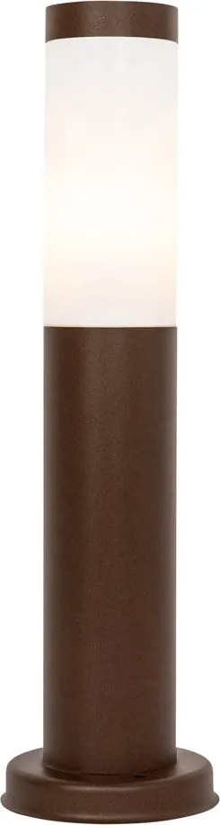 Stâlp de exterior ruginiu maro cu opal 45 cm IP44 - Rox
