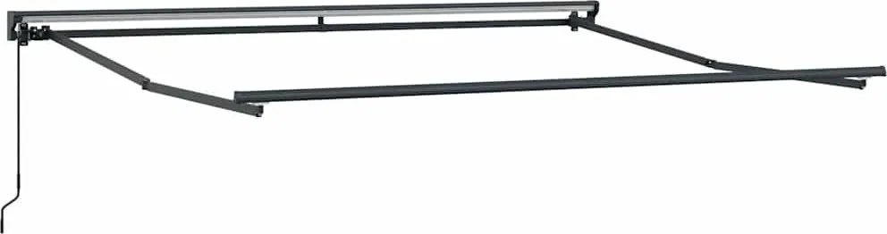 vidaXL Cadru de copertină Manual Ajustabil Antracit 3,5 x 2,5 m Oțel