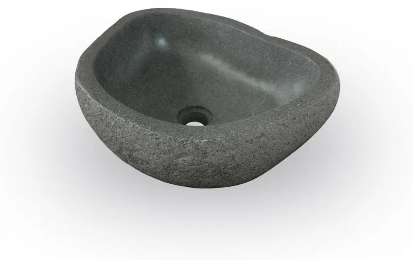 Lavoar din piatră naturală de râu Lavabo Cut - mic
