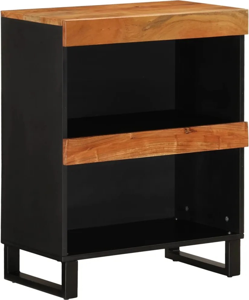 vidaXL Dulap lateral, 60x33x75 cm, lemn masiv de acacia