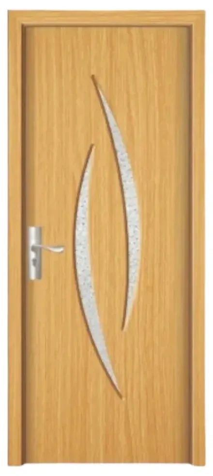 Usa Interior din MDF Novo Doors ND100, Cadru din Lemn Masiv, Geam Sablat, KIT COMPLET, Toc , Manere si balamale incluse (Culoare: Alb, Dimensiune: 60