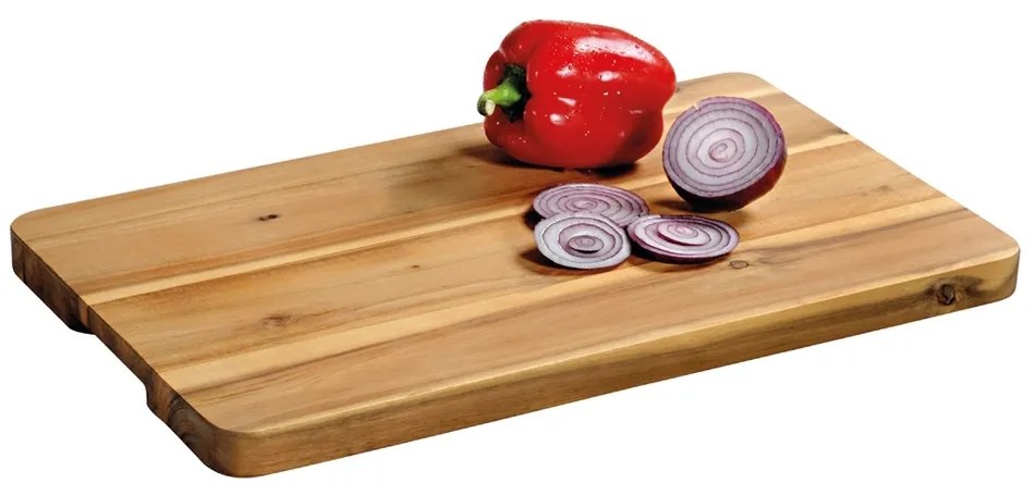 Placă de tăiat din acacia Kesper 28103, 45 x 27 x2,5 cm