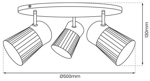 Spot BEST 3xE14/40W/230V negru
