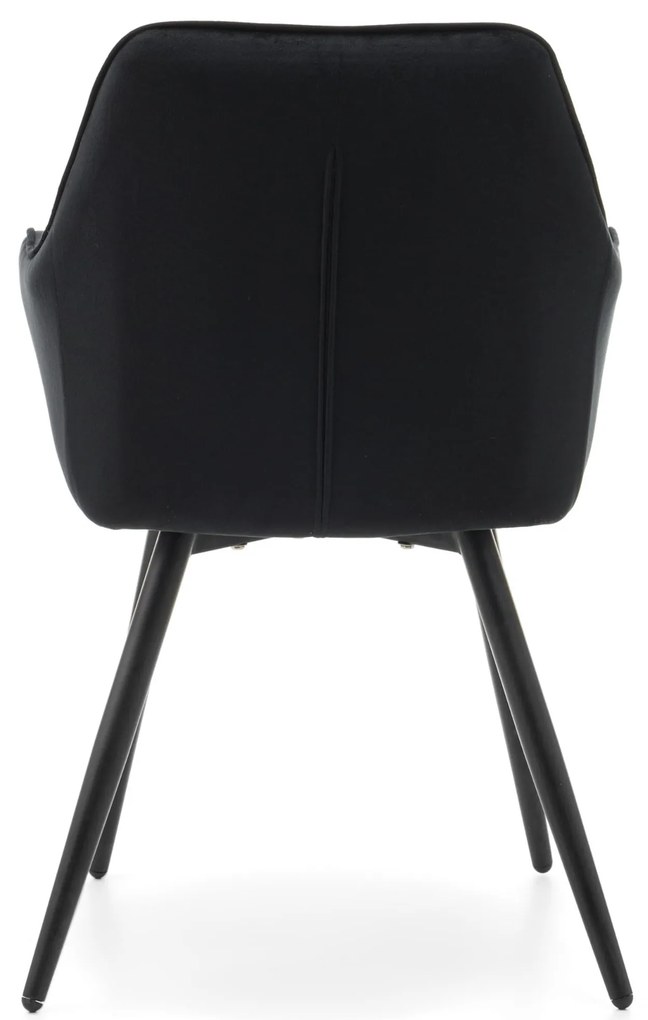 JAKS SCAUN DE SUFRAGERIE VASTO VELUR NEGRU
