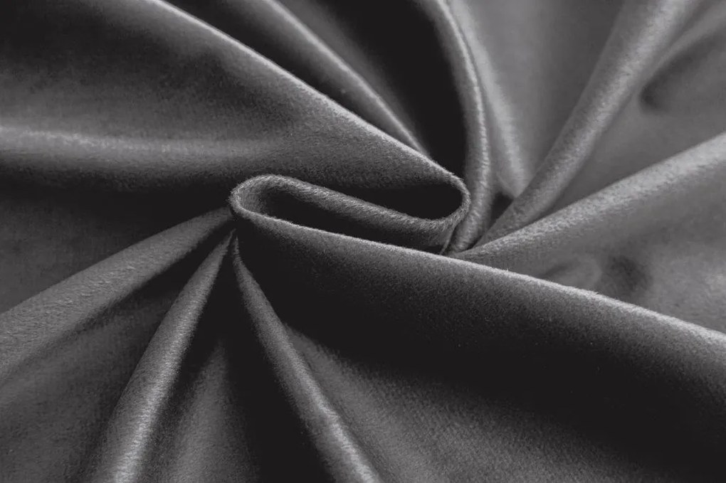 Draperie opaca gri deschis VELVET 140x250 cm Agatat: Inele metalice