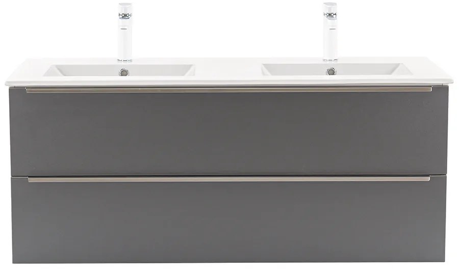 Dulap inferior Vario Trim 120 cu lavoar alb-antracit