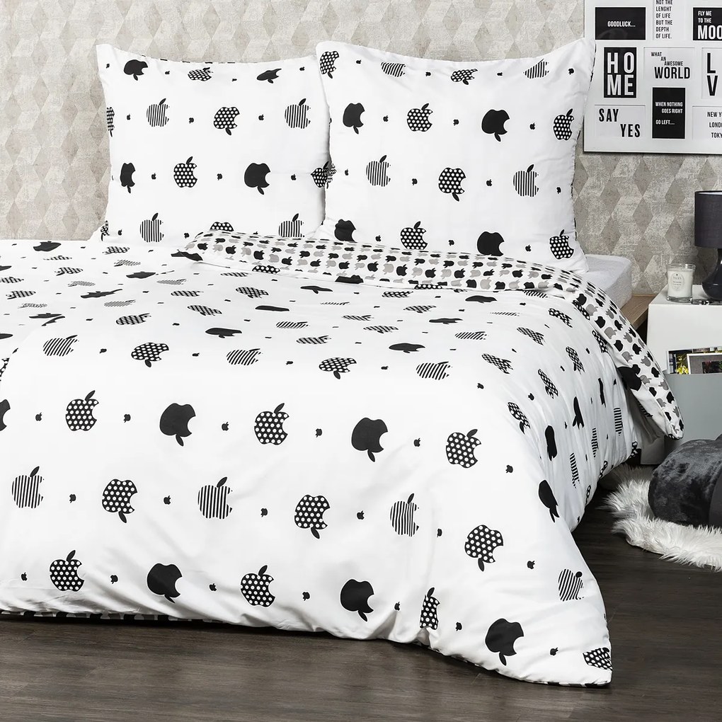 Lenjerie de pat micro 4Home Appletime, 140 x 200 cm, 70 x 90 cm
