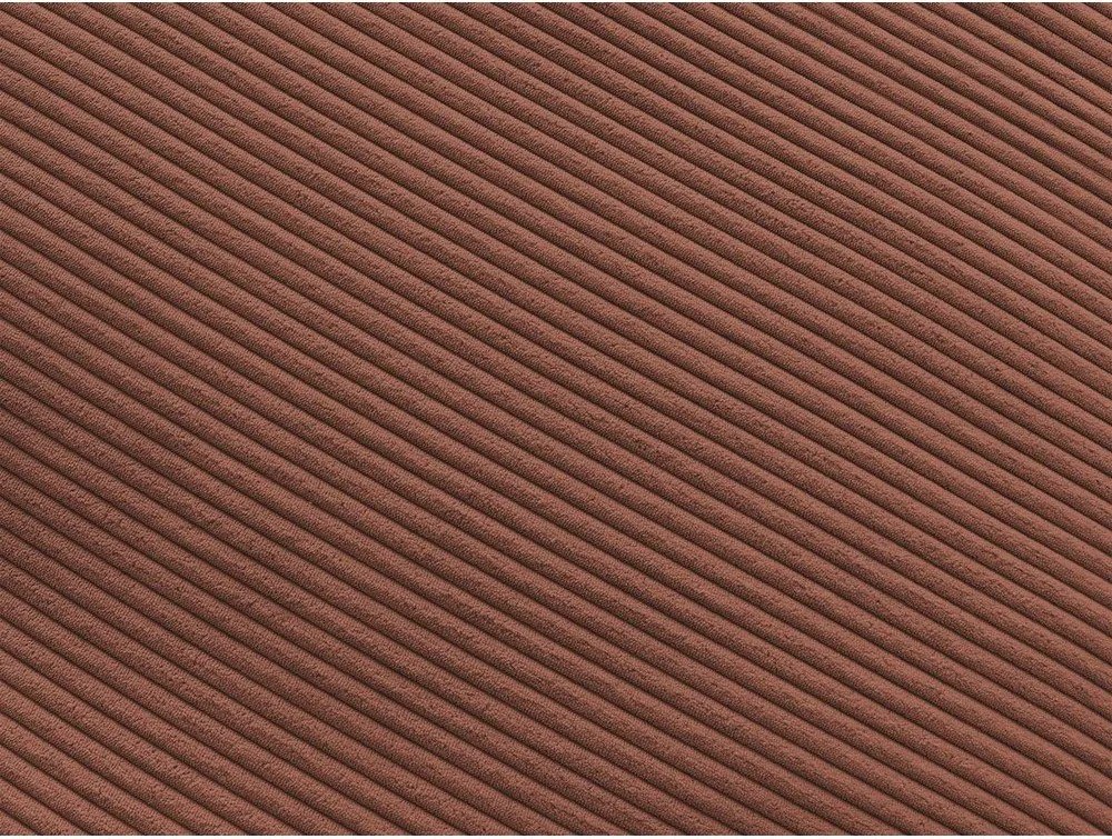 Colțar portocaliu cu tapițerie din catifea reiată Belair – Bobochic Paris