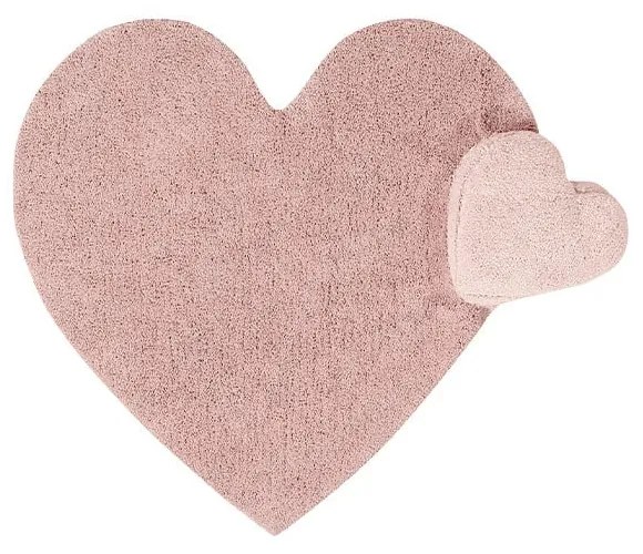 Covor pentru copii roz lavabil/țesut manual din bumbac 160x180 cm Puffy Love – Lorena Canals