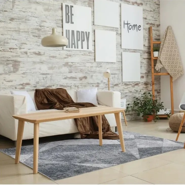 Covor Beenom design geometric gri-bej 1003-155 Selectează mărime: 160 X 230