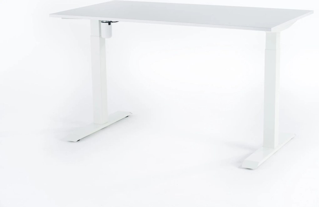 Viva New Generation 2.0, Birou reglabil electric, un singur motor - Standard - 1400x750x18 - Gri - Alb