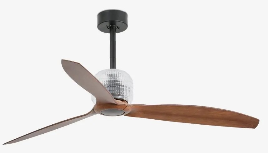 Ventilator cu telecomanda DECO FAN M negru/maro
