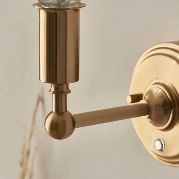 Lampă LED reîncărcabilă dimabilă de perete Endon 114827 BURLEY LED/1,5W/5V alamă/albastru