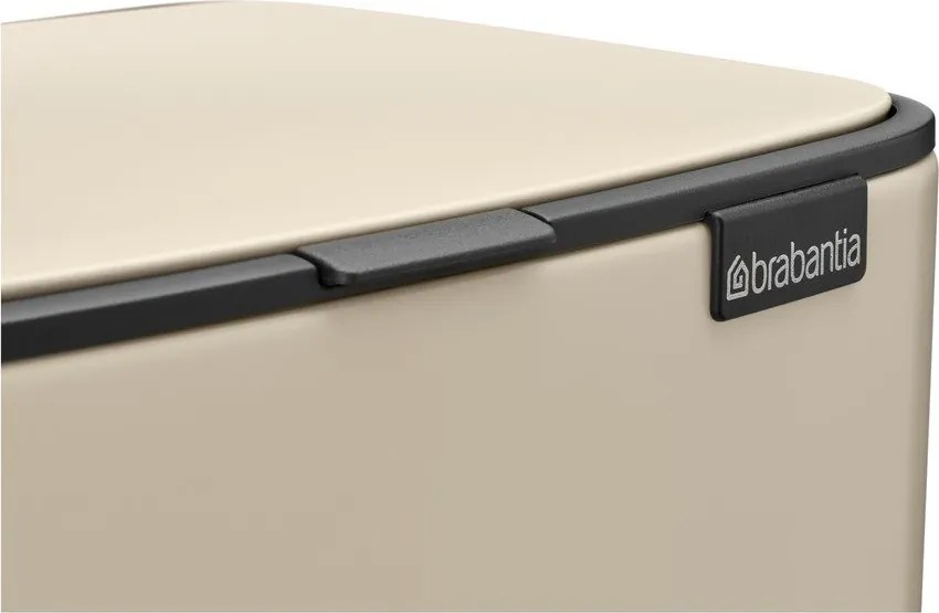 Coș de gunoi bej cu pedală din oțel 12 l Bo – Brabantia