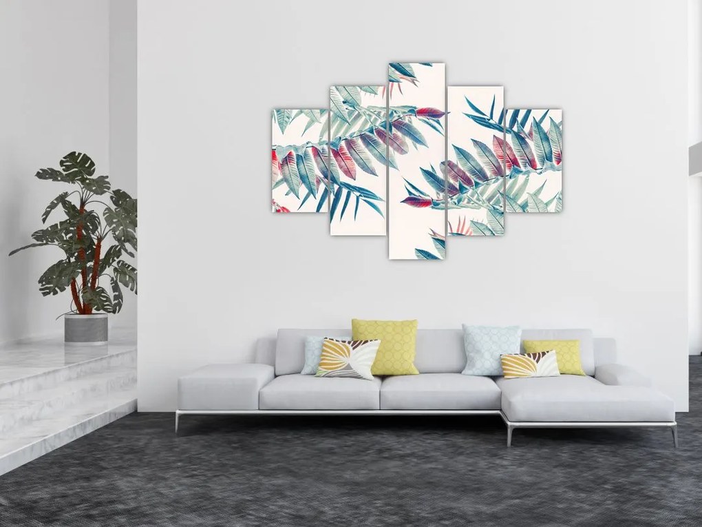 Tablou - Frunze tropicale (150x105 cm)