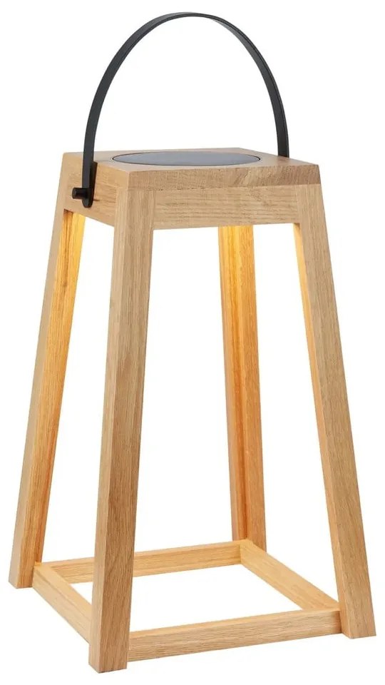 Felinar cu LED maro solar/cu USB (înălțime 54 cm) pentru exterior Nordic – Markslöjd