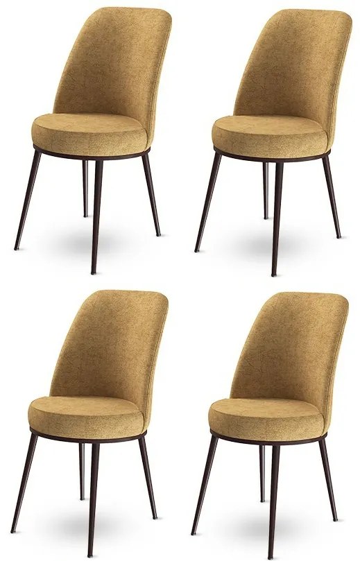 Set de scaune de sufragerie Dexa Cappuccino andBrown, 2 buc., 4 buc