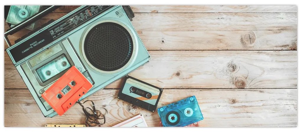 Tablou - Radio retro (120x50 cm)