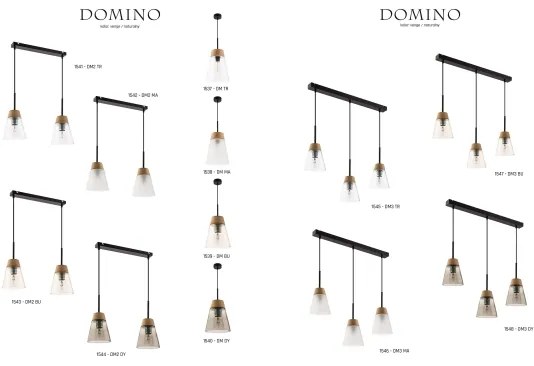 Jupiter 1537 - DM 1 TR - Lampa suspendata DOMINO E27/60W