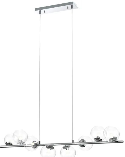 ONLI - Lustră suspendată cu cablu KIMBERLY 8xG9/6W/230V crom lucios