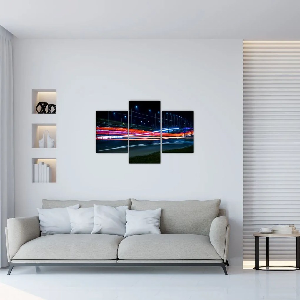 Tabloul orașului nocturn (90x60 cm)