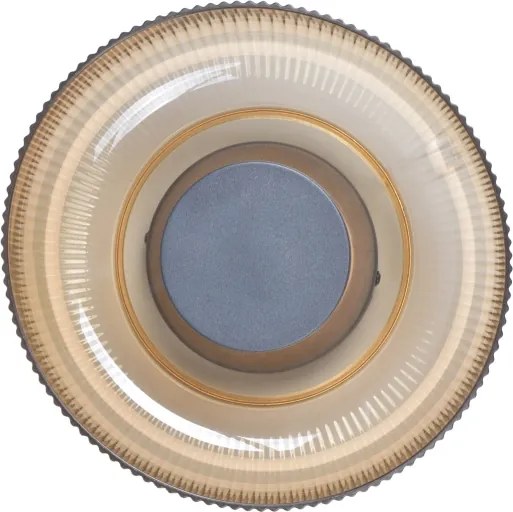 Plafonieră LED ITALUX PASSO WL-36482-YLL-LED, 8 W, 230 V, 3000 K, Ø 25 cm, bej fumuriu