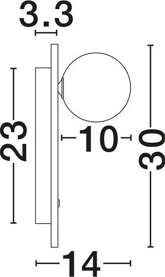 Aplica de perete LED decorativa OVEE