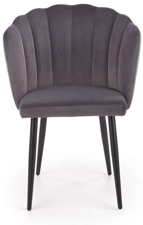 Scaun K386 velvet gri