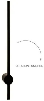 Aplică LED Zuma Line W90477-60BK TROY LED/8W/230V 60 cm negru