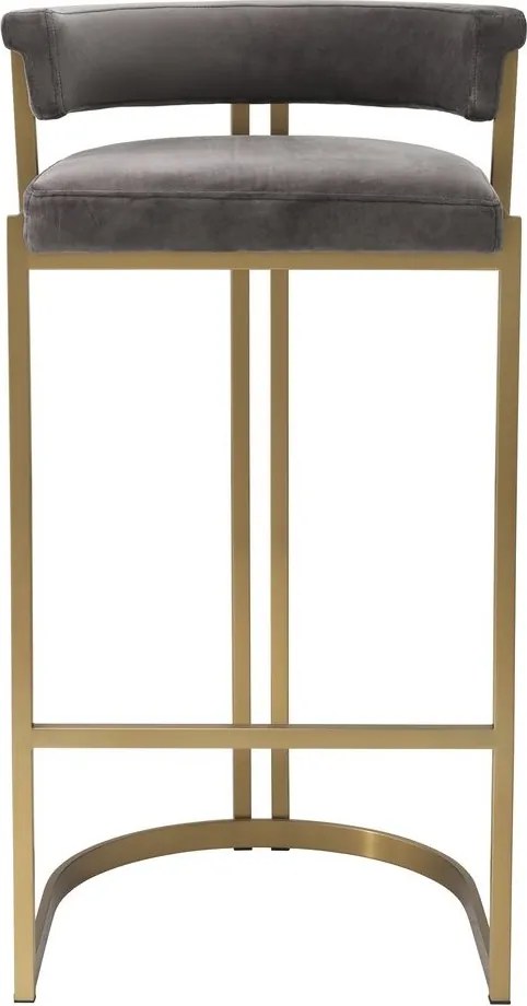 Scaun bar design LUX, Bar Stool Dante, gri 115838 HZ