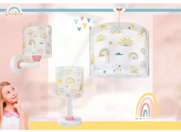 Dalber 41199 - Lampă de perete pentru copii RAINBOW, 1xE27/15W/230V, multicoloră