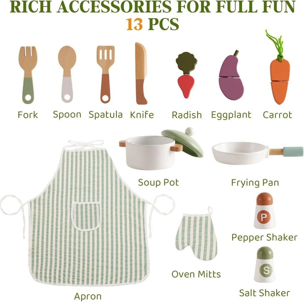 Bucatarie copii din lemn Olive