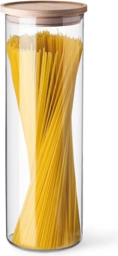 Recipient din sticlă Simax 5132 cu capac din lemn,1,8 l