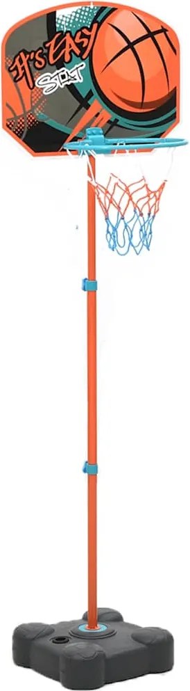 vidaXL Set de joc de baschet portabil, reglabil, 109-141 cm